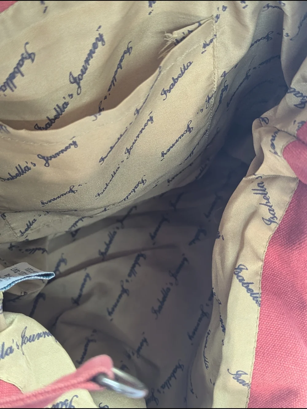 Isabella’s Journey Embroidered Floral Canvas Tote Bag Boho Cottagecore Shoulder